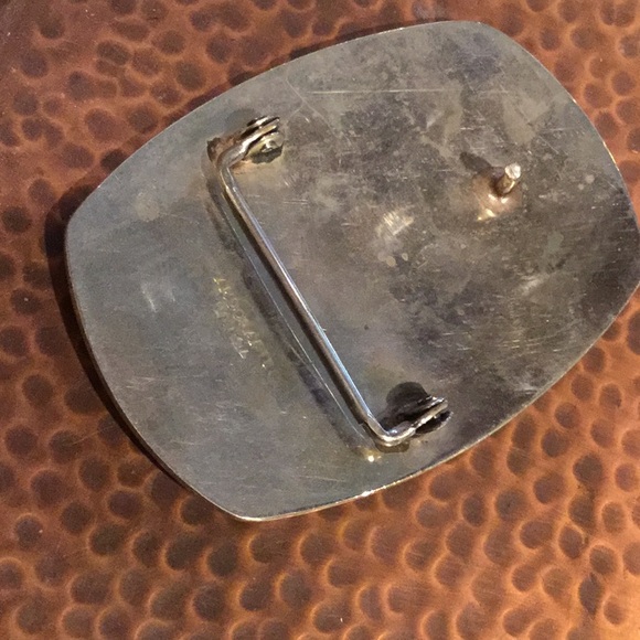 Buffalo vintage collector belt buckle estate western ranch cowgirl chic boho - Picture 3 of 7